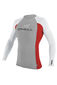 more on Oneill Youth Skins L S Crew Rash Vest Flint Red White