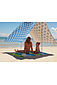 Photo of Hollie and Harrie Moroccan Blue Sombrilla Moana Beach Shade 