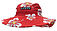 Photo of Carve Sunny Side Bucket Hat Red White Flower 