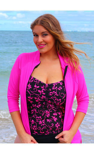 Plus Size Swimwear Rash Shirt