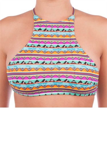 Heaven Shaman Stripe T Bar Bikini Top - Image 1