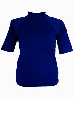 Chlorine Resist Short Sleeve Rash Shirt - Navy  S - XL