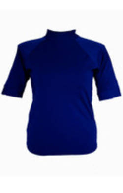 Short Sleeve Rash Shirt - Chlorine Resist 50+ Navy CR 2XL - 4XL