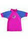 Photo of Girls Rash Shirts - Pink with Lilac Sleeves 