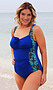 Photo of One Piece with Gathering Chlorine Resist Cobalt Marrakech 