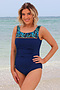 Photo of One Piece Piping and Gathers Navy with Marrakech Bodice CR 